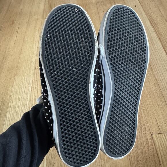 Vans Lo Pro Black White Polkadot Shoes Low Profile Women 7.5 - Picture 6 of 7